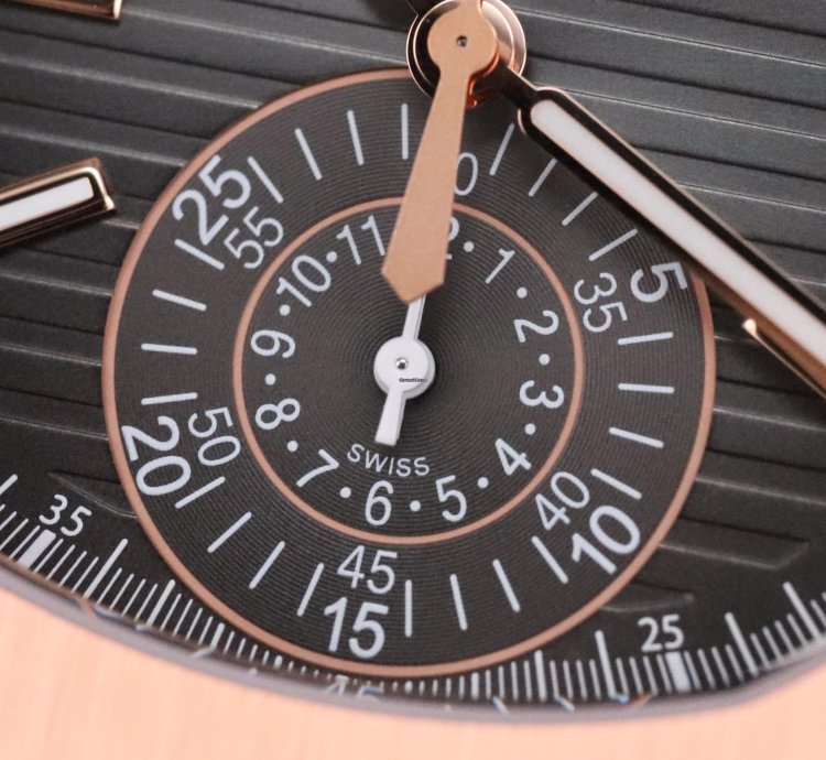 Patek Philippe Nautilus 5980-1r Discontinued 40mm Rose Gold Black Dial Full Set - Old Clasp