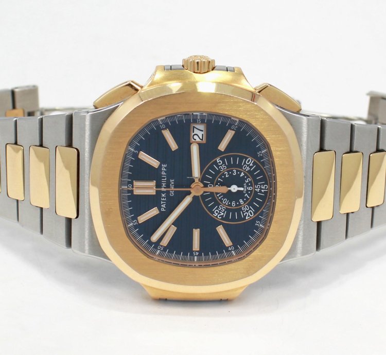 Patek Philippe Nautilus 59801ar-001 18k Rose Gold Ss 40mm Watch Box Paaperspers