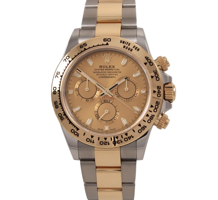 Rolex Daytona Cosmograph Ss Yg Champagne Dial Ref 116503