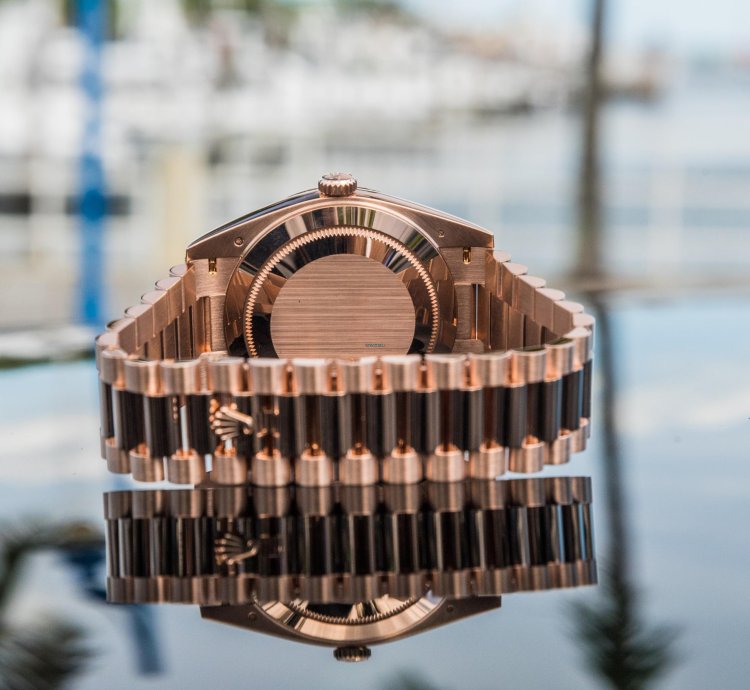 Rolex Day-date 40 Everose Gold Olive Dial