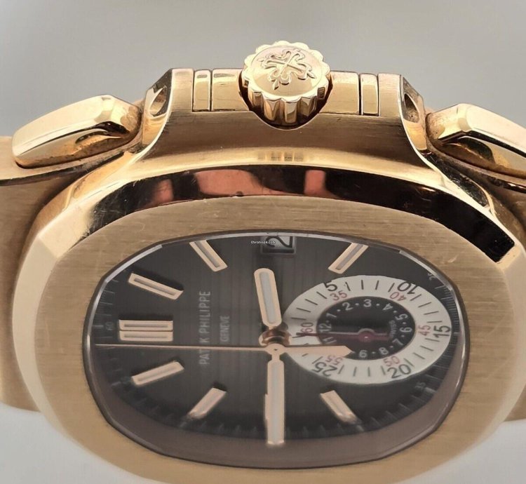 Patek Philippe Nautilus 5980r 18k Rose 40 5mm 2013 Date Chronograph