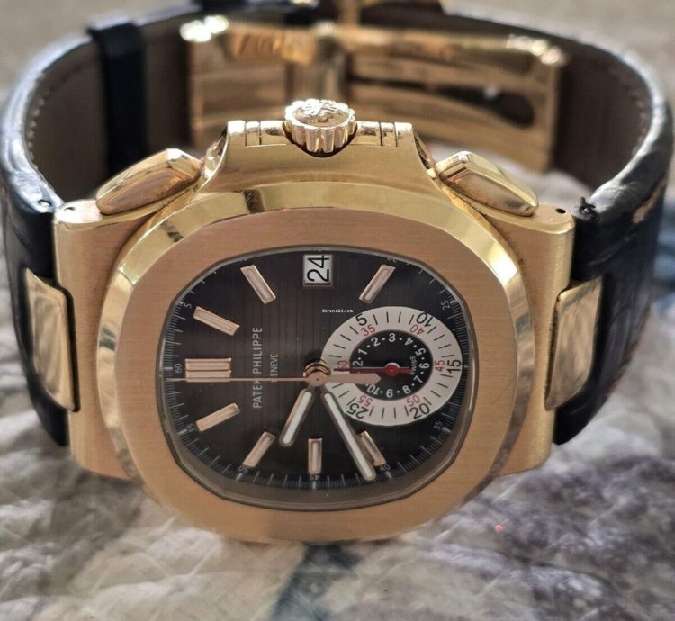 Patek Philippe Nautilus 5980r 18k Rose 40 5mm 2013 Date Chronograph