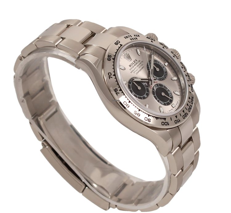 Rolex Daytona Cosmograph White Gold Silver Gray Dial Full Set 2021