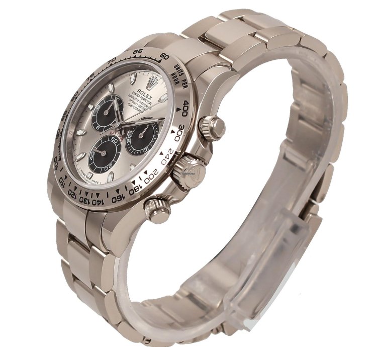 Rolex Daytona Cosmograph White Gold Silver Gray Dial Full Set 2021
