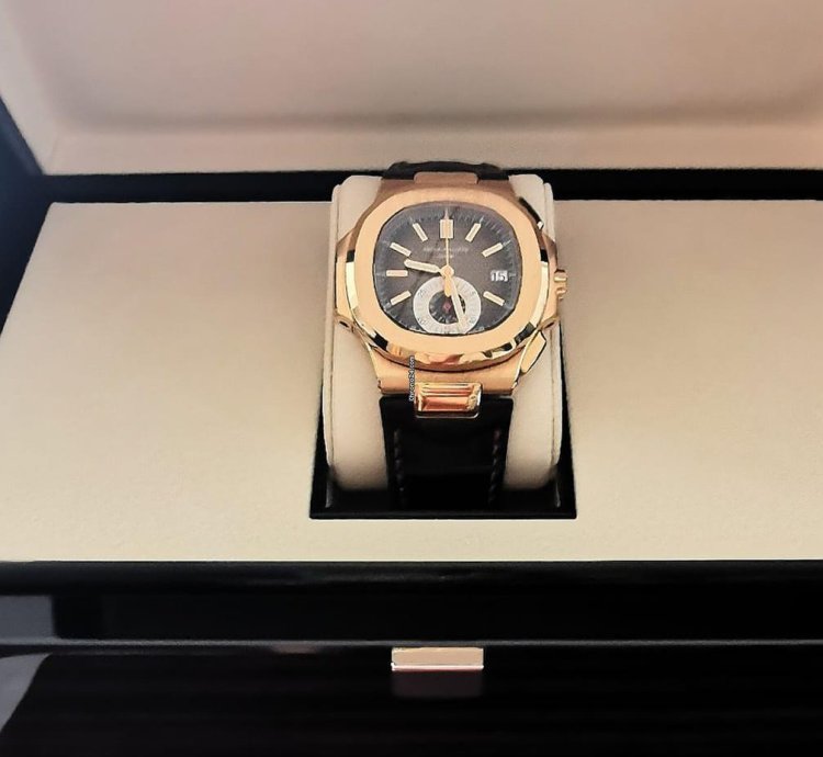 Patek Philippe Nautilus 5980r Brown Dial Rose Gold Never Polished