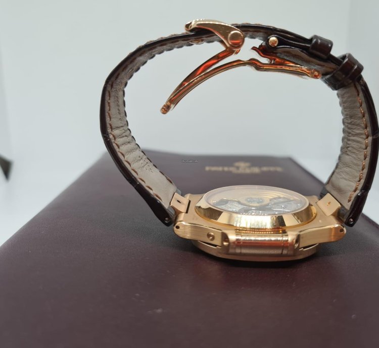 Patek Philippe Nautilus 5980r Brown Dial Rose Gold Never Polished
