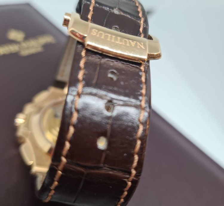 Patek Philippe Nautilus 5980r Brown Dial Rose Gold Never Polished