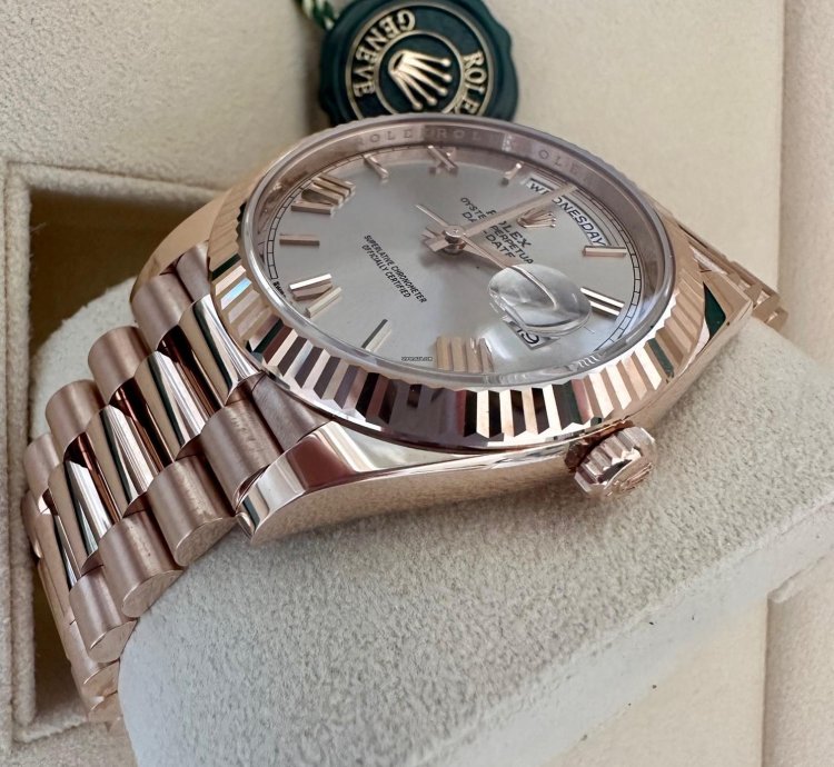 Rolex Day-date 40 Everose Sundust 2022 Ungetr Orig Papiere Sofort Verf Gbar