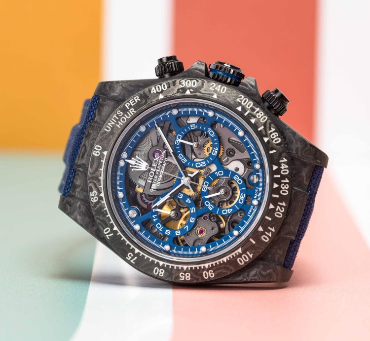 Rolex Daytona Cosmogrpah Daytona Blue Skeleton Carbon Concept Piece Unique Forged Carbon 40mm - 2024