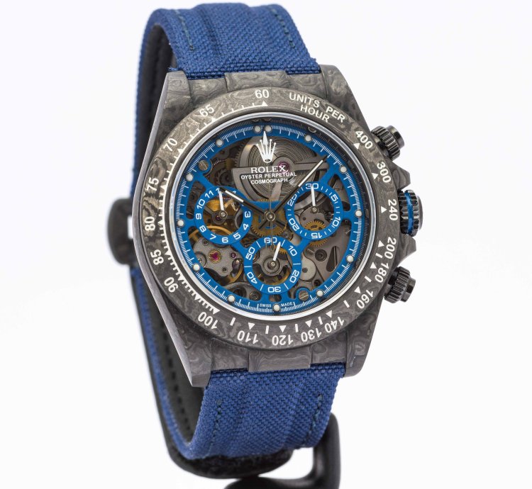 Rolex Daytona Cosmogrpah Daytona Blue Skeleton Carbon Concept Piece Unique Forged Carbon 40mm - 2024