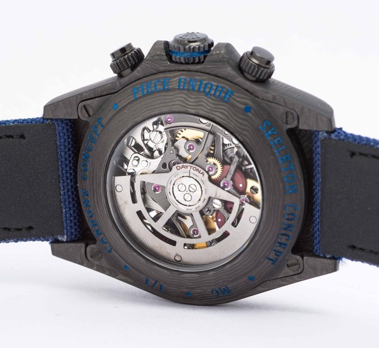Rolex Daytona Cosmogrpah Daytona Blue Skeleton Carbon Concept Piece Unique Forged Carbon 40mm - 2024