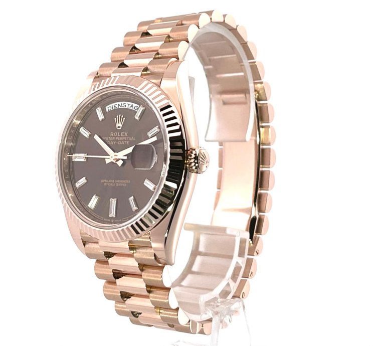 Rolex Day-date 40 Everose-gold Ref 228235 Choco Diamant
