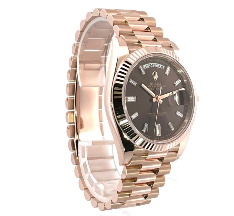 Rolex Day-date 40 Everose-gold Ref 228235 Choco Diamant