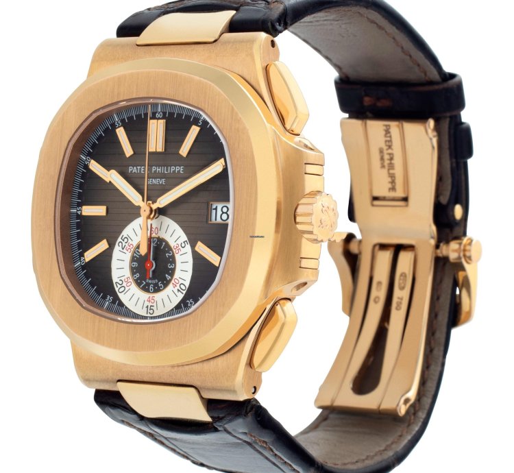Patek Philippe Nautilus 5980r-001 18k Rose Gold 39mm Watch 5980r-001