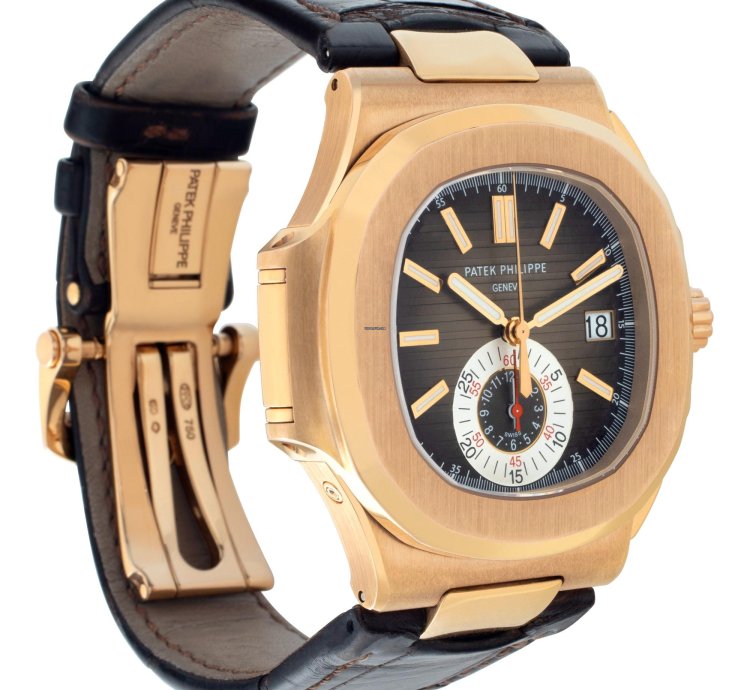 Patek Philippe Nautilus 5980r-001 18k Rose Gold 39mm Watch 5980r-001