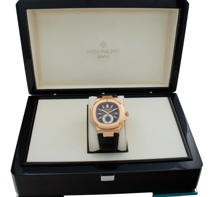 Patek Philippe Nautilus 5980r-001 18k Rose Gold 39mm Watch 5980r-001