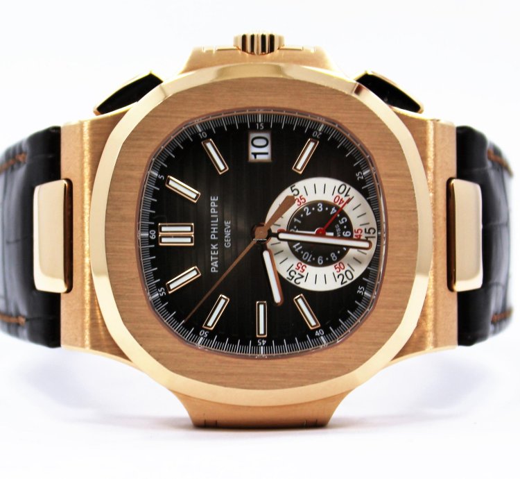 Patek Philippe Nautilus 5980r-001 40mm 18k Rose Gold Watch Box Papers Mint