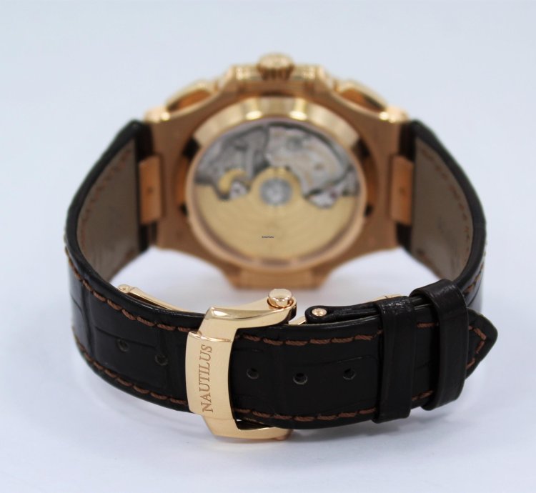 Patek Philippe Nautilus 5980r-001 40mm 18k Rose Gold Watch Box Papers Mint