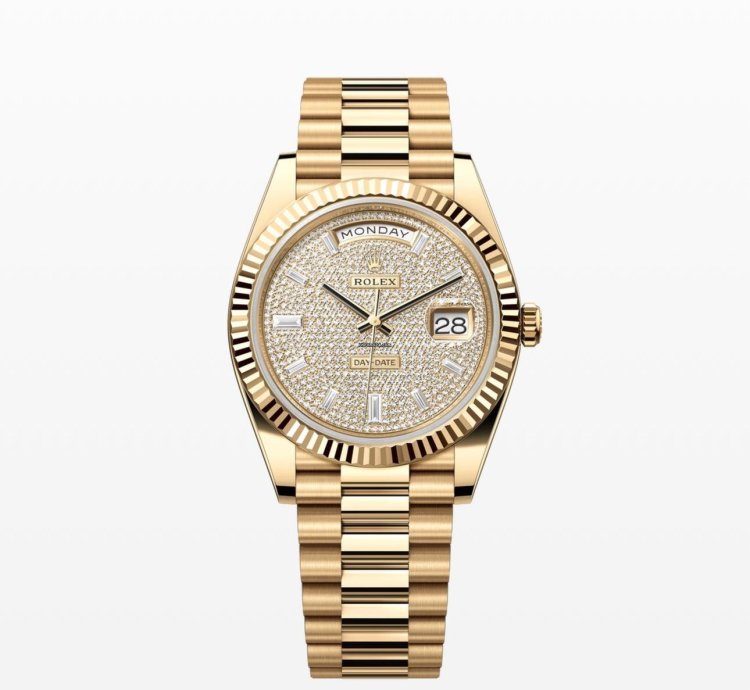 Rolex Day-date 40 Factory Paved Diamond Dial Unworn