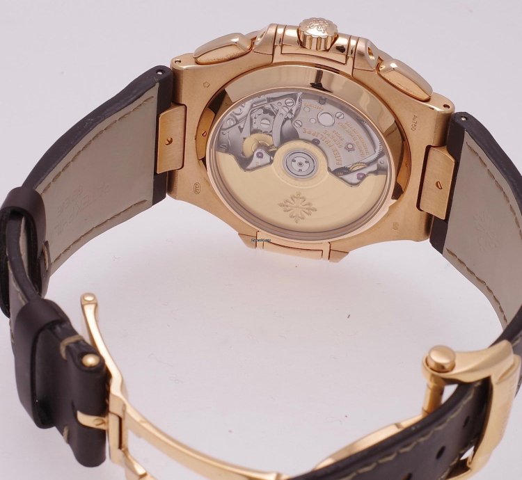 Patek Philippe Nautilus 5980r-001 Chronograph Date Rose Gold