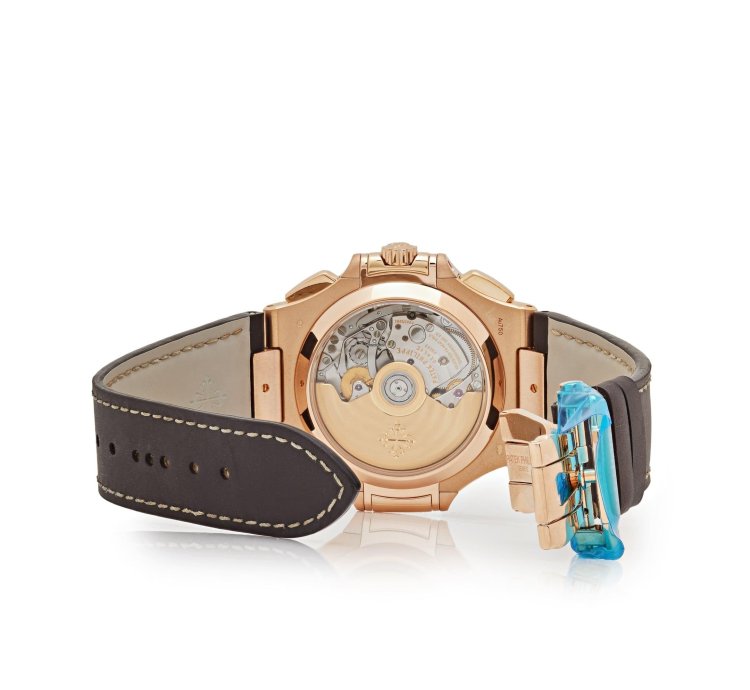 Patek Philippe Nautilus 5980r-001 Chronograph Date Rose Gold Brown Dial 2017
