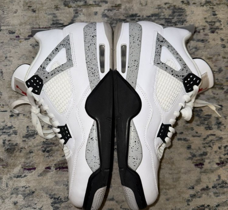 Air Jordan Retro 4 White Cement Sz 10 5