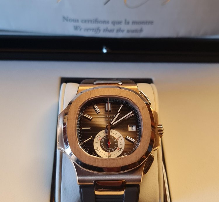 Patek Philippe Nautilus 5980r-001rose Gold Full Set