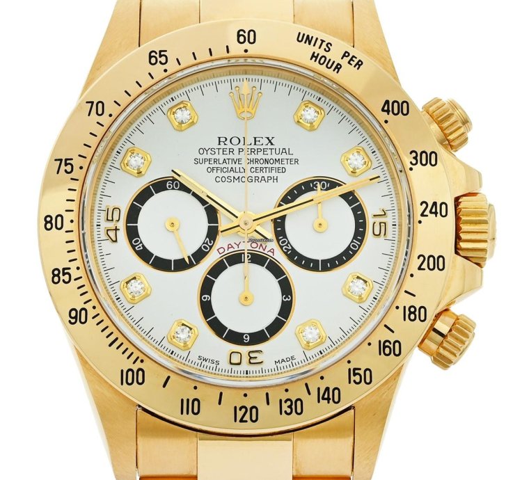 Rolex Daytona Diamonds Zenith 16528 -serie Nos New Old Stock