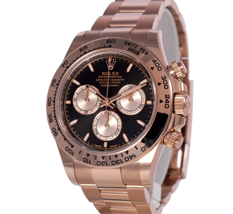 Rolex Daytona Everose Gold Black Dial 126505 New
