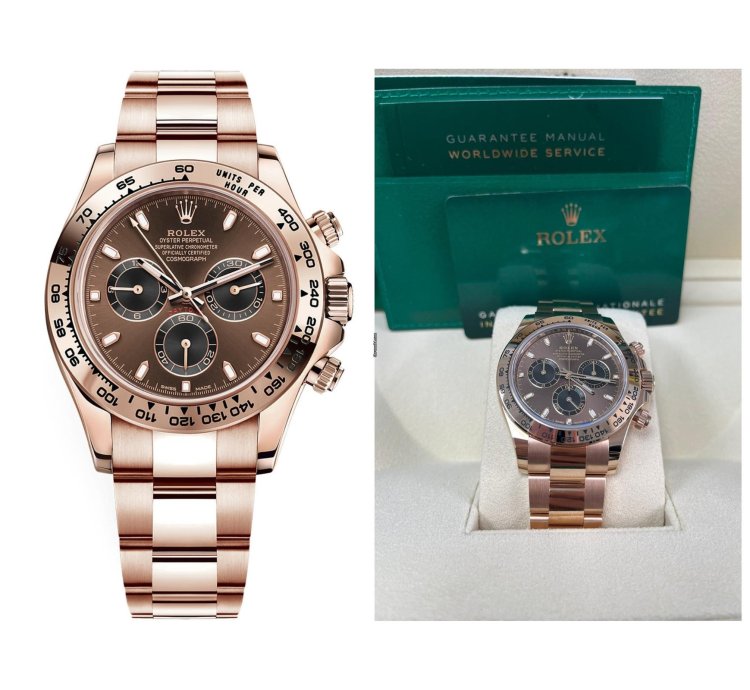 Rolex Daytona Everose Gold Cosmograph Daytona 40 Watch - Chocolate And Black Index Dial