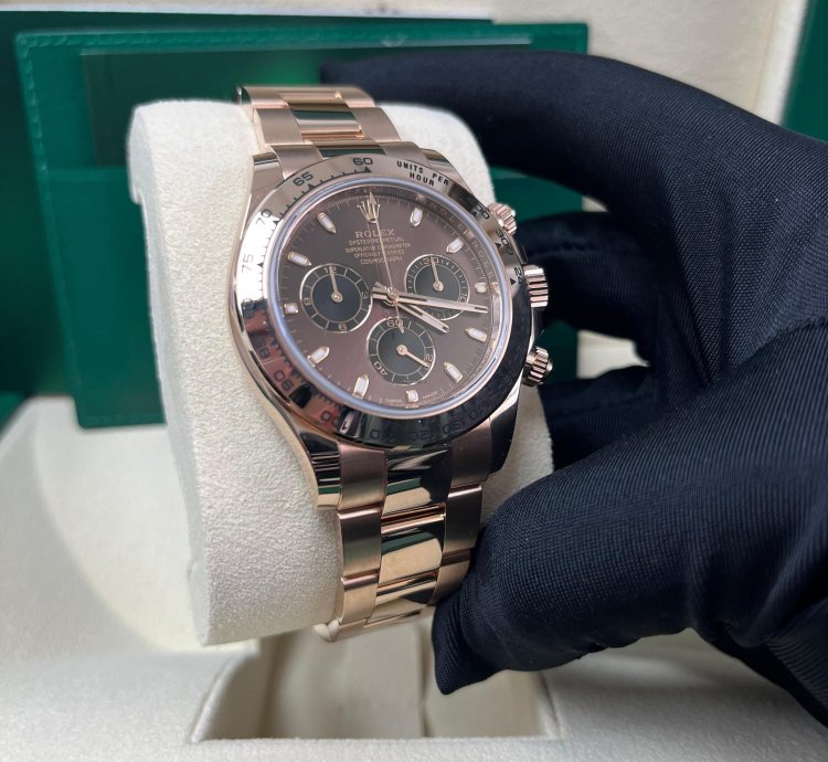 Rolex Daytona Everose Gold Cosmograph Daytona 40 Watch - Chocolate And Black Index Dial