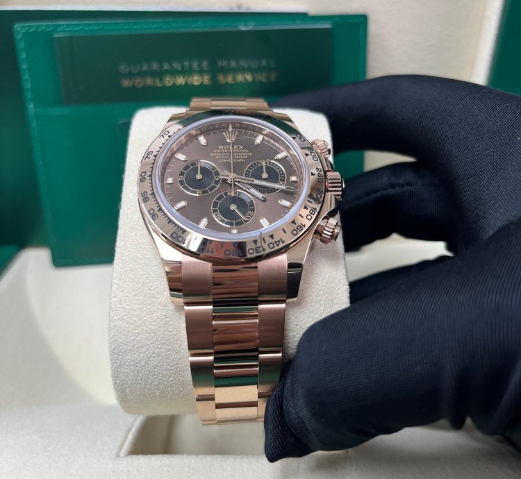 Rolex Daytona Everose Gold Cosmograph Daytona 40 Watch - Chocolate And Black Index Dial