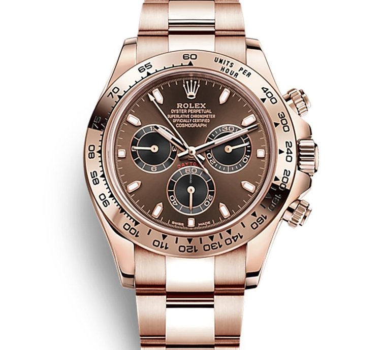 Rolex Daytona Everose Gold Cosmograph Daytona 40 Watch - Chocolate And Black Index Dial