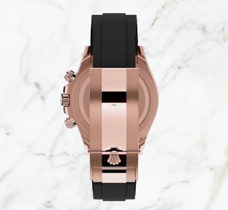 Rolex Daytona Everose Gold Oysterflex Black Diamond Dial 126515ln new Unworn