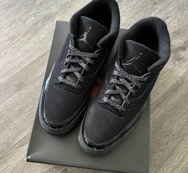 Aj3 Air Jordan 3 Retro Black Cat 2025 Sneakers Size 11