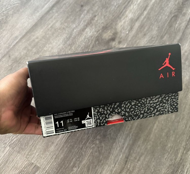 Aj3 Air Jordan 3 Retro Black Cat 2025 Sneakers Size 11
