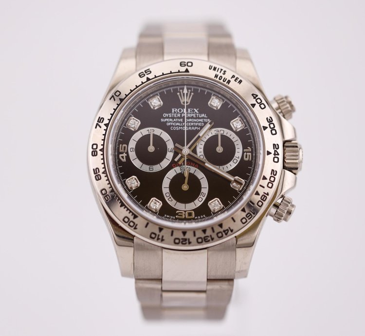 Rolex Daytona Factory Diamond Dial White Gold