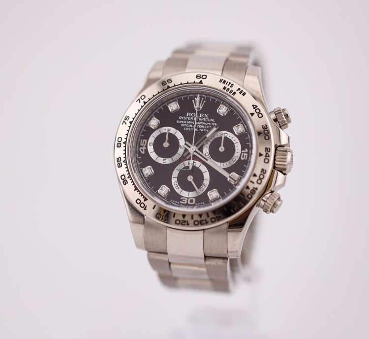 Rolex Daytona Factory Diamond Dial White Gold
