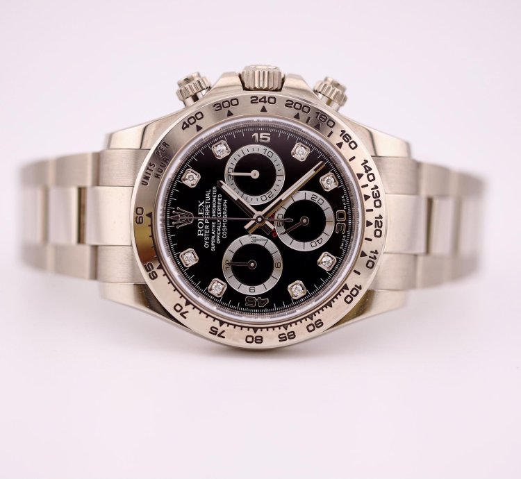 Rolex Daytona Factory Diamond Dial White Gold