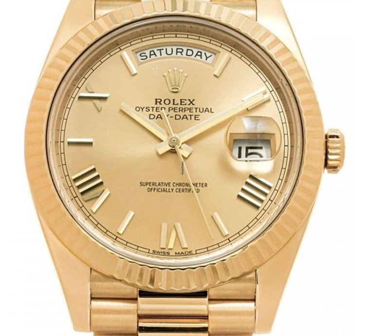 Rolex Day-date 40 Gold Dial 2022