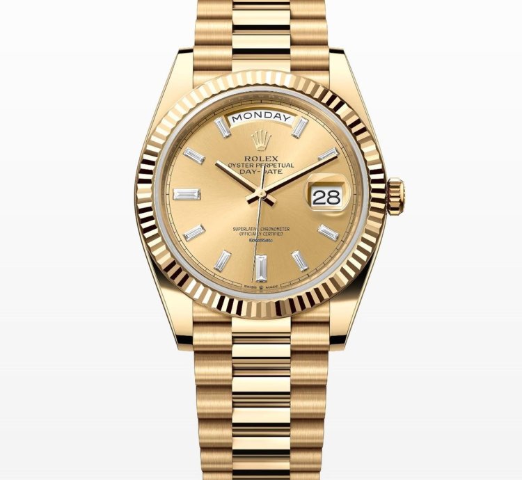 Rolex Day-date 40 Gold Diamond Dial Unworn