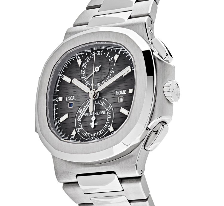 Patek Philippe Nautilus 5990 1a-001 Travel Time Chronograph Stainless Steel 2017