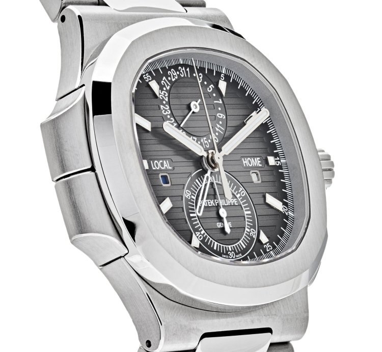Patek Philippe Nautilus 5990 1a-001 Travel Time Chronograph Stainless Steel 2017