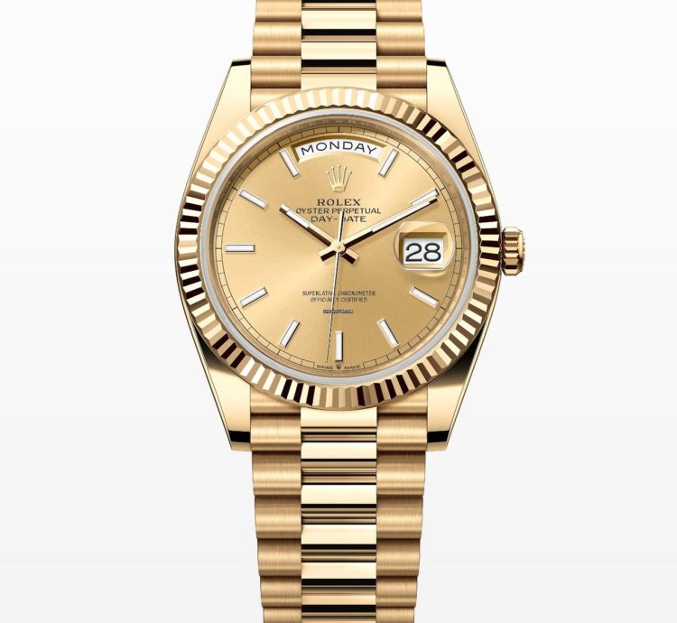 Rolex Day-date 40 Gold Index Dial Unworn