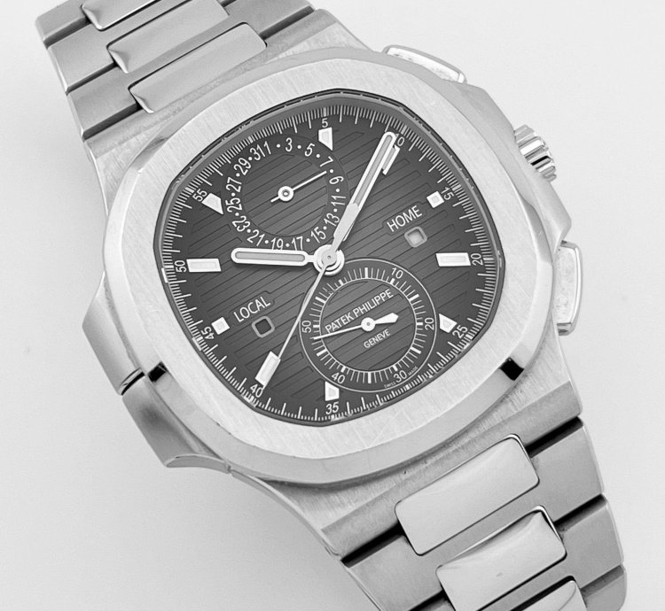 Patek Philippe Nautilus 5990 1a-001 Travel Time Chronograph Stainless Steel 2018