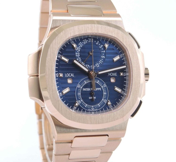 Patek Philippe Nautilus 5990 1r-001 New Never Worn Travel Time Chronograph Full Set 2022