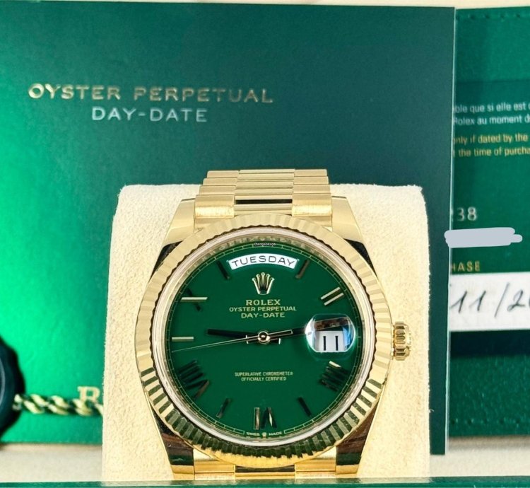 Rolex Day-date 40 Green Dial 11 2024 New