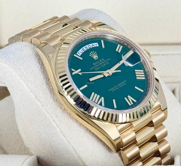 Rolex Day-date 40 Green Dial 11 2024 New