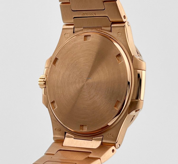 Patek Philippe Nautilus 7010 1r-010 Ladies Rose Gold Brown Dial Diamond Bezel 2014