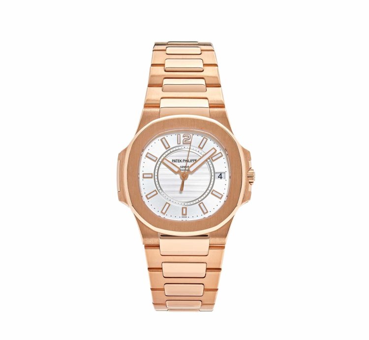 Patek Philippe Nautilus 7011 1r-001 Ladies Rose Gold Silver Dial 2016